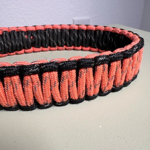 Hermsprenger orange paracord dog collar with lock - Picture 8 of 8